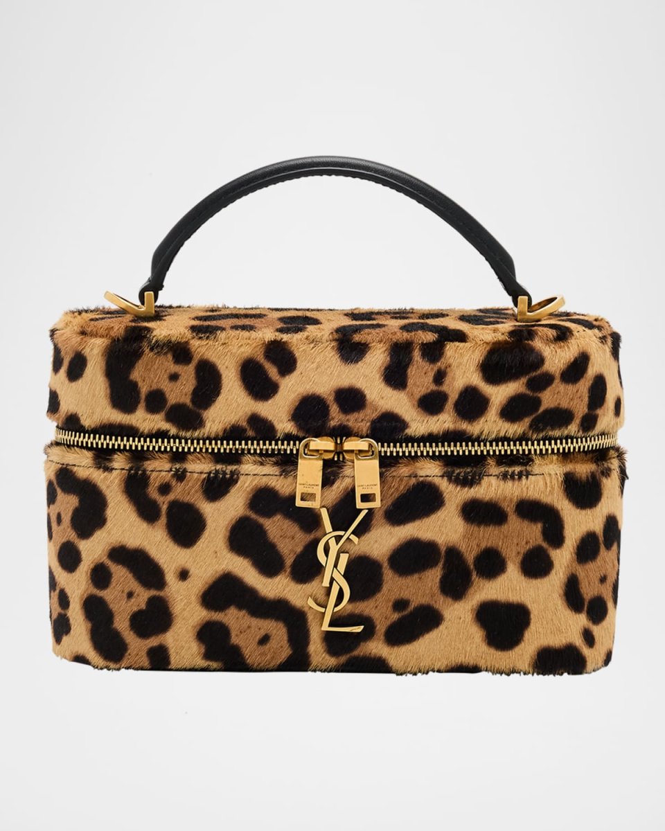 YSL Vanity Bag in Leopard-Print Calf Hair